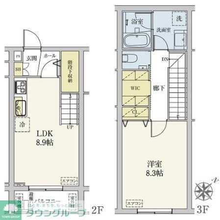 カスタリア旗の台の物件間取画像